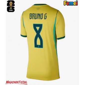 Brazilia Bruno Guimaraes #8 Echipament de Fotbal Replică Mondial 2026 Femei Acasa